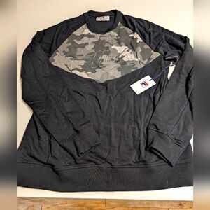 Fila Reza Black Camo Crewneck